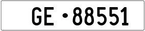 Trailer License Plate